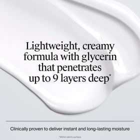 Neutrogena pump dispensing moisturizer onto hand for fast absorption