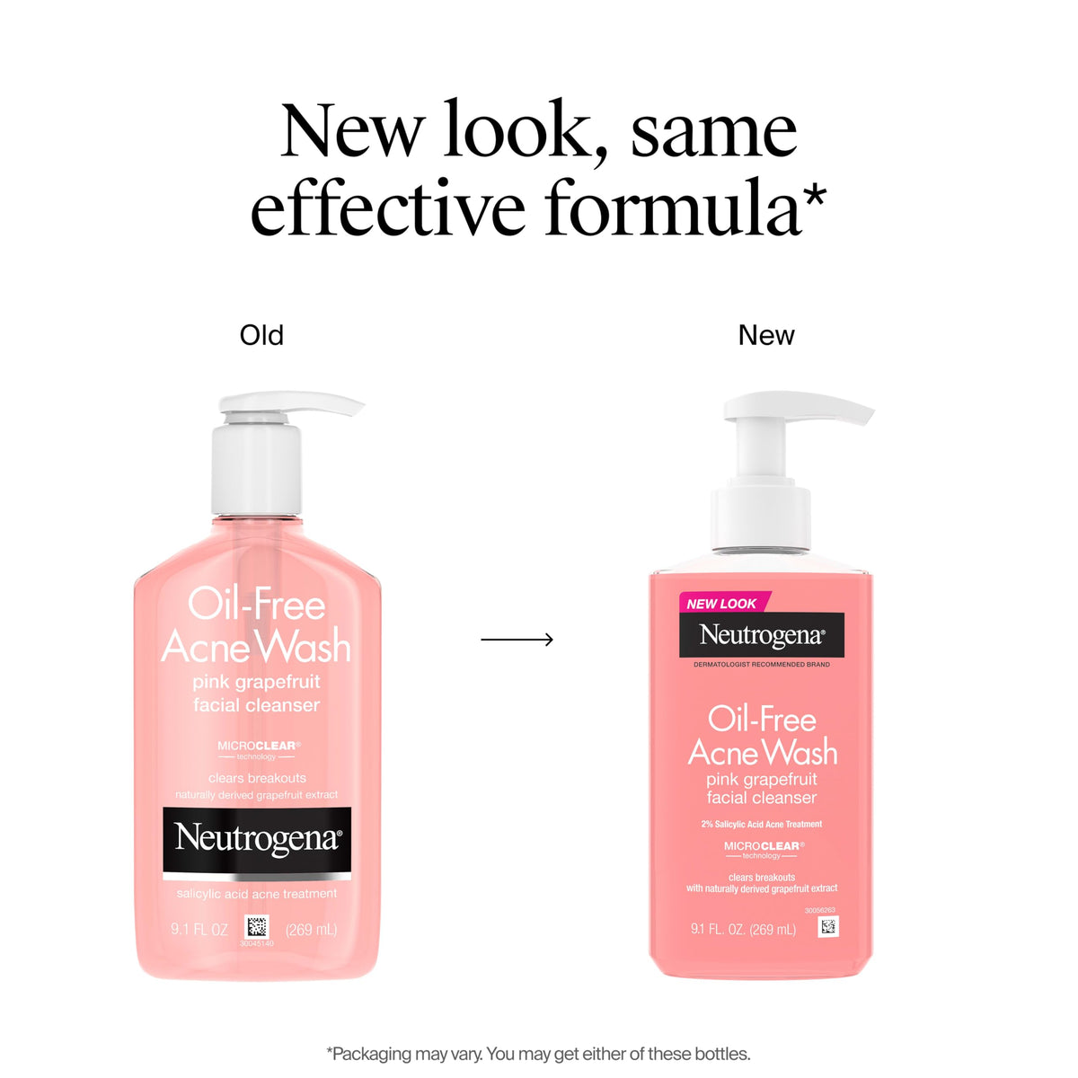 Neutrogena label close-up highlighting active salicylic acid and product name