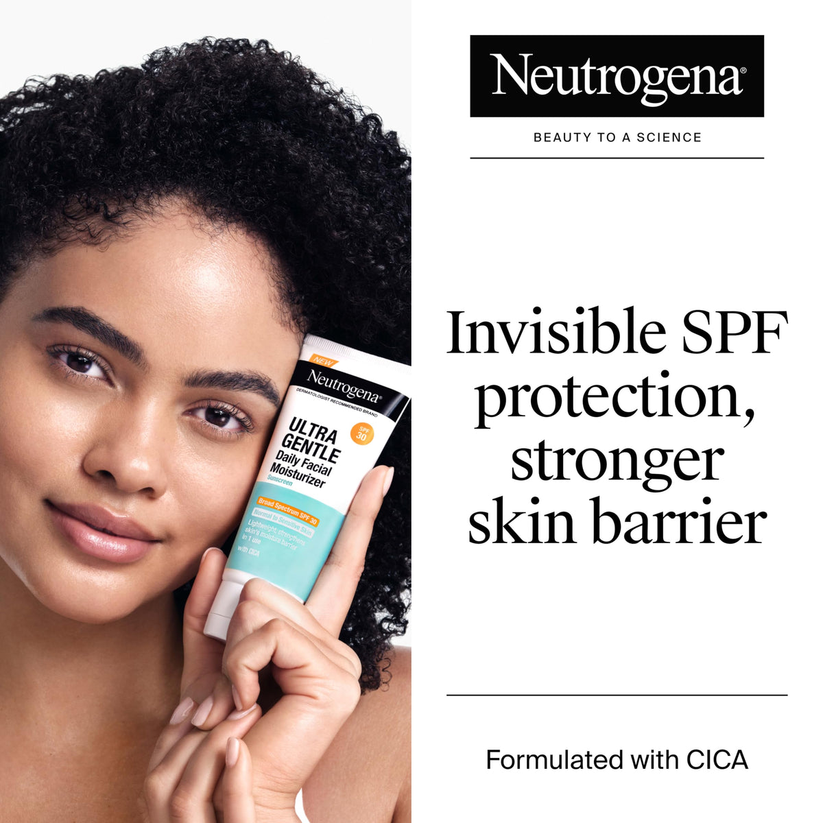 Neutrogena pump dispensing lightweight lotion texture for quick absorption