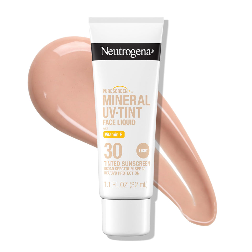 Neutrogena Purescreen front packaging showing SPF and tinted finish benefit