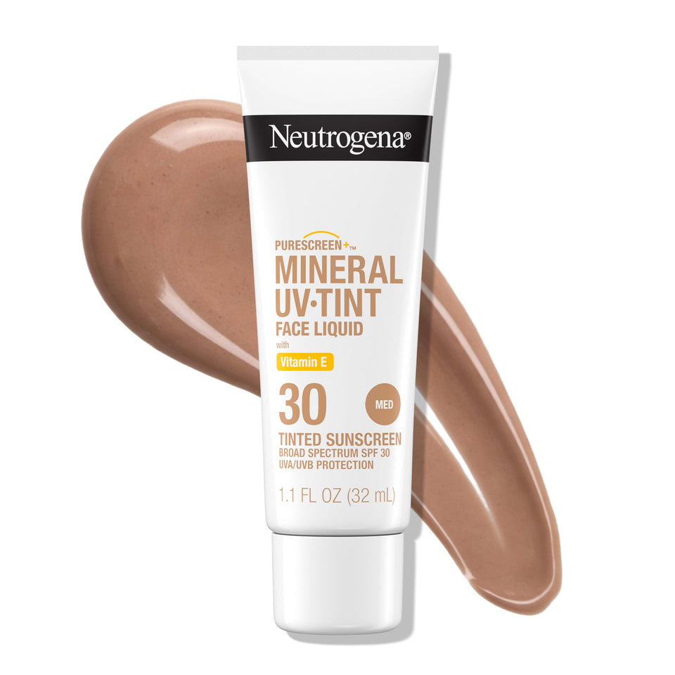Neutrogena Purescreen front packaging showing SPF 30 protection and tint