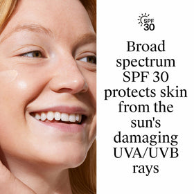 Neutrogena before and after skin comparison demonstrating evened tone