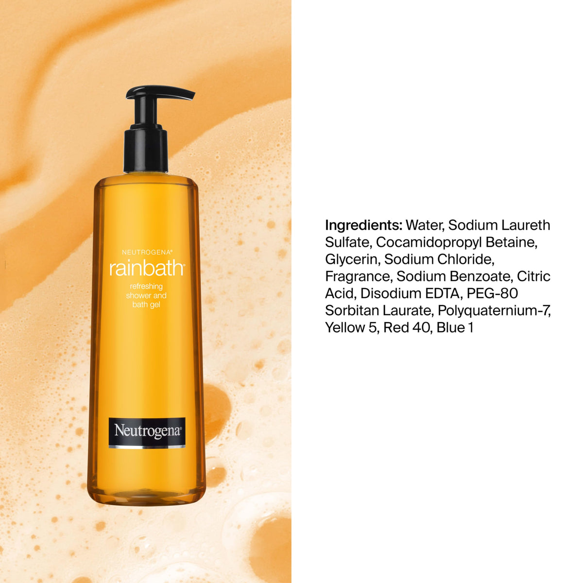 Spa-like bathroom scene with Neutrogena Rainbath, conveying relaxing routine benefit