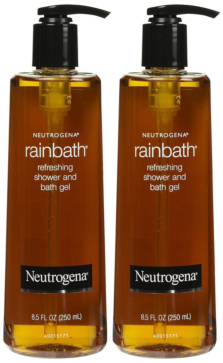 Neutrogena Rainbath front bottle showing label and scent, ideal for quick identification and freshness