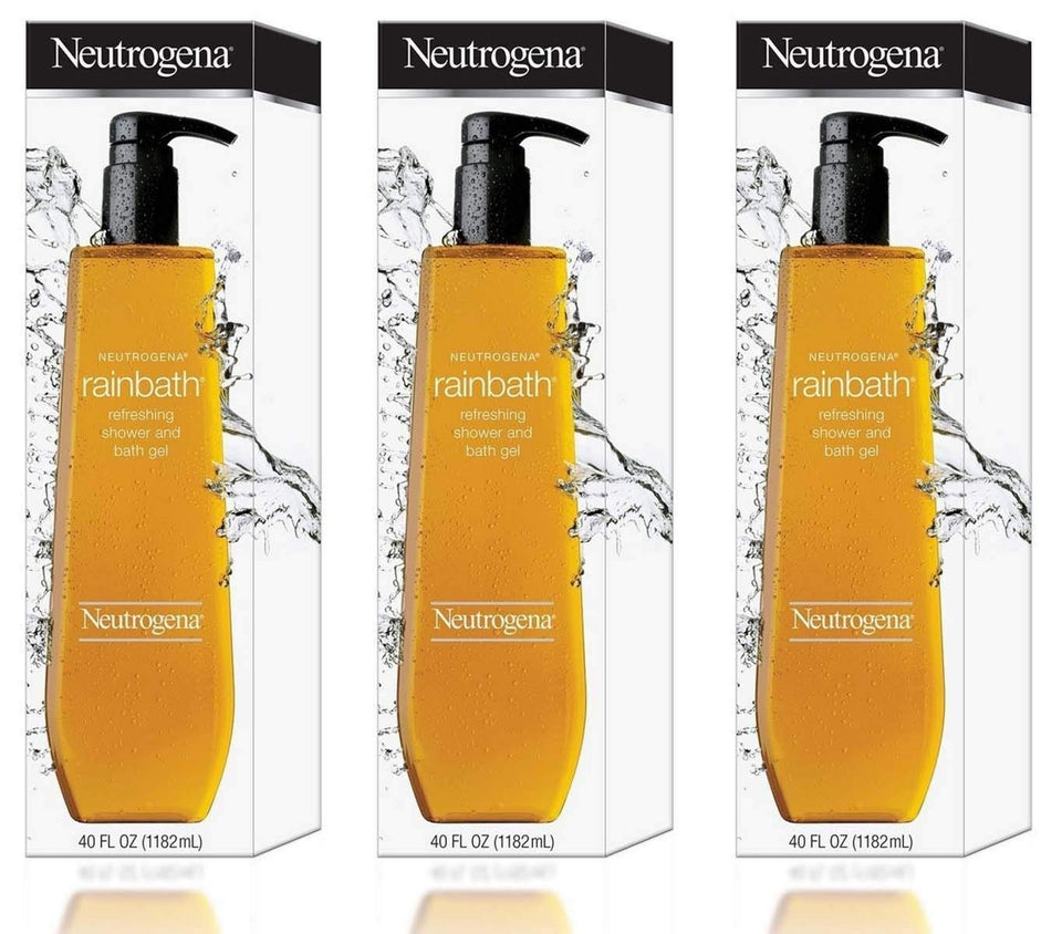 Neutrogena Rainbath front packaging showing bottle and original fragrance benefit