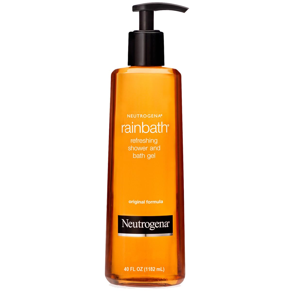 Neutrogena Rainbath front pump bottle showing label and volume for easy value identification