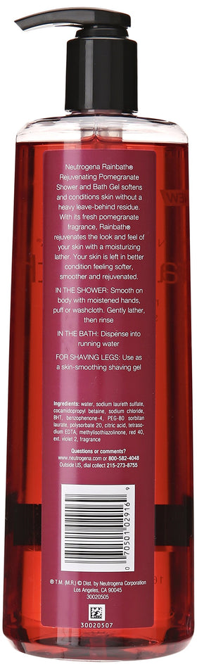 Neutrogena Rainbath rich foamy lather on hand showing gentle conditioning and clean rinse