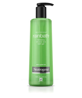 Neutrogena pouring gel from bottle into hand highlighting easy dispensing