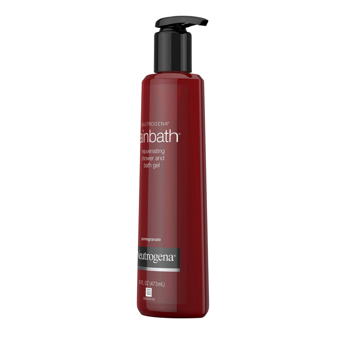 neutrogena gel texture pouring from bottle, shows rich lather for softening skin