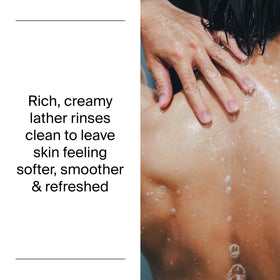 Close-up of Neutrogena Rainbath gel texture, highlights moisturizing conditioning benefit