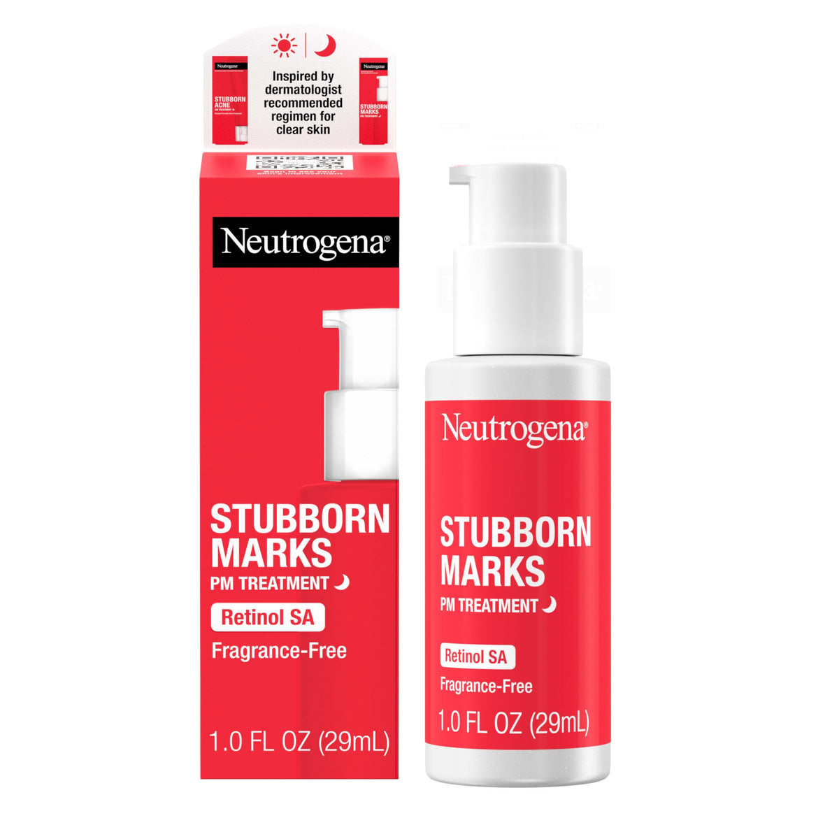Neutrogena front packaging showing bottle and benefits