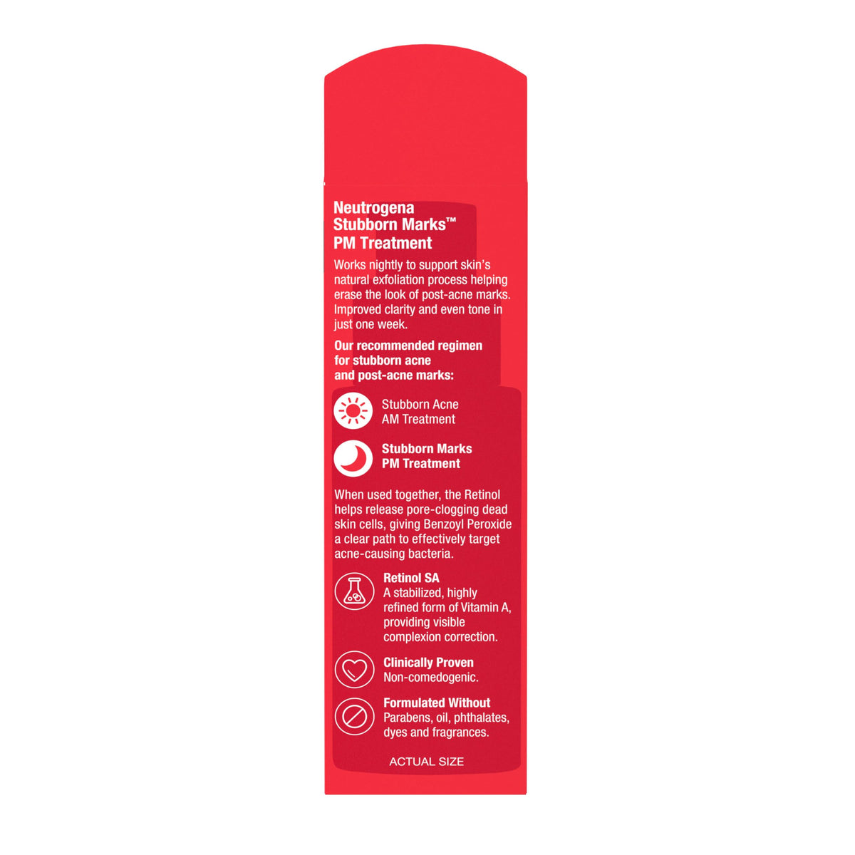 Neutrogena bottle on bathroom vanity suggesting nightly routine