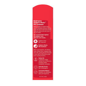 Neutrogena ingredient and free-from badges showing gentle formulation