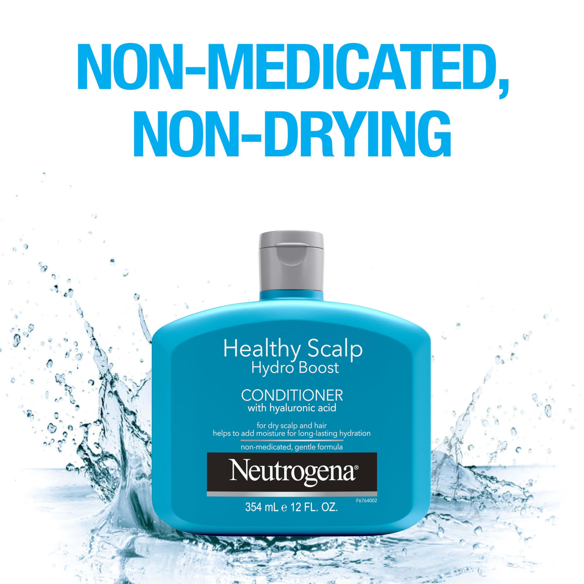 Applying Neutrogena to scalp demonstrating targeted hydration benefits