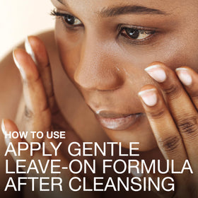 Neutrogena serum applied to clean face demonstrating targeted use
