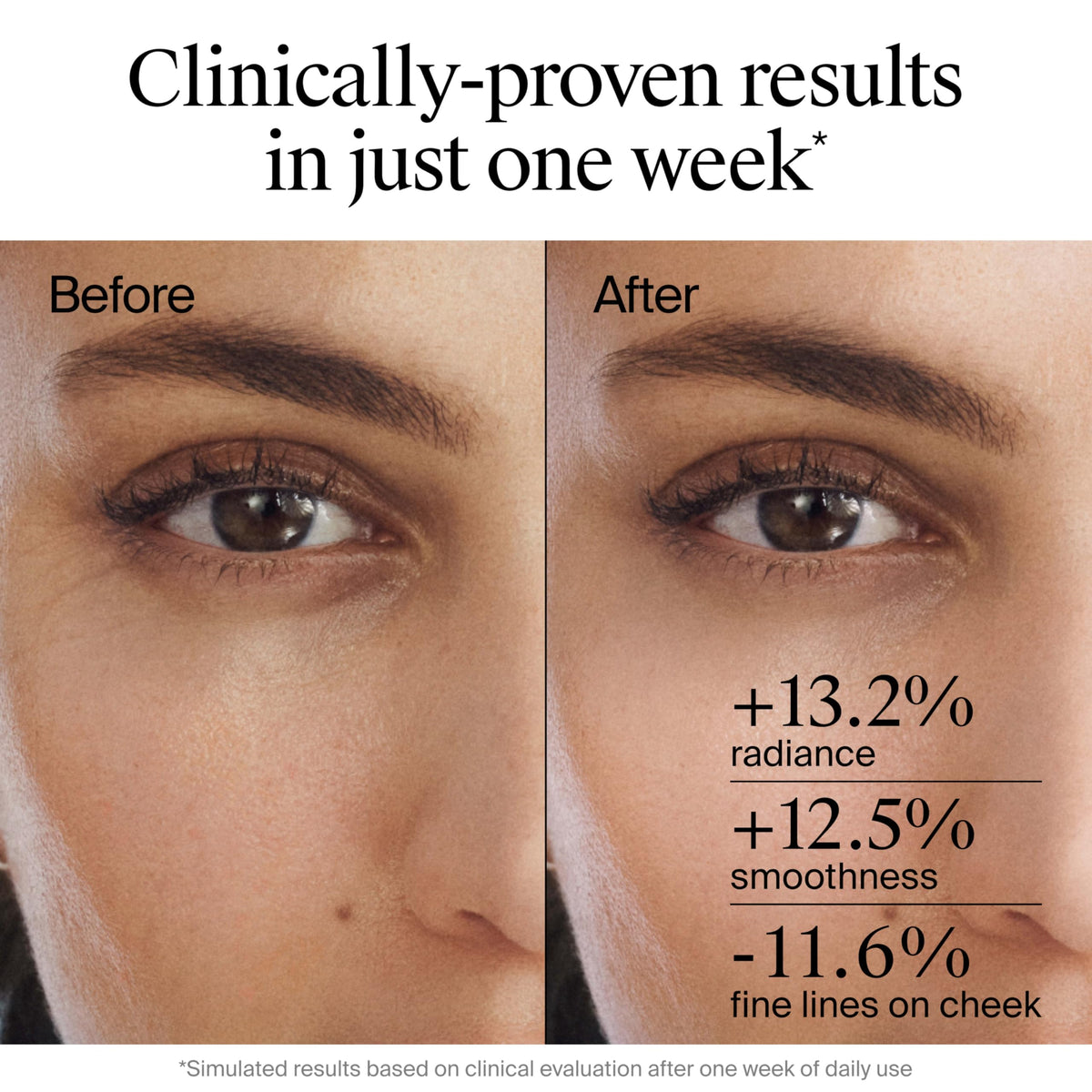 Neutrogena serum droplet on hand highlighting lightweight, non-greasy feel