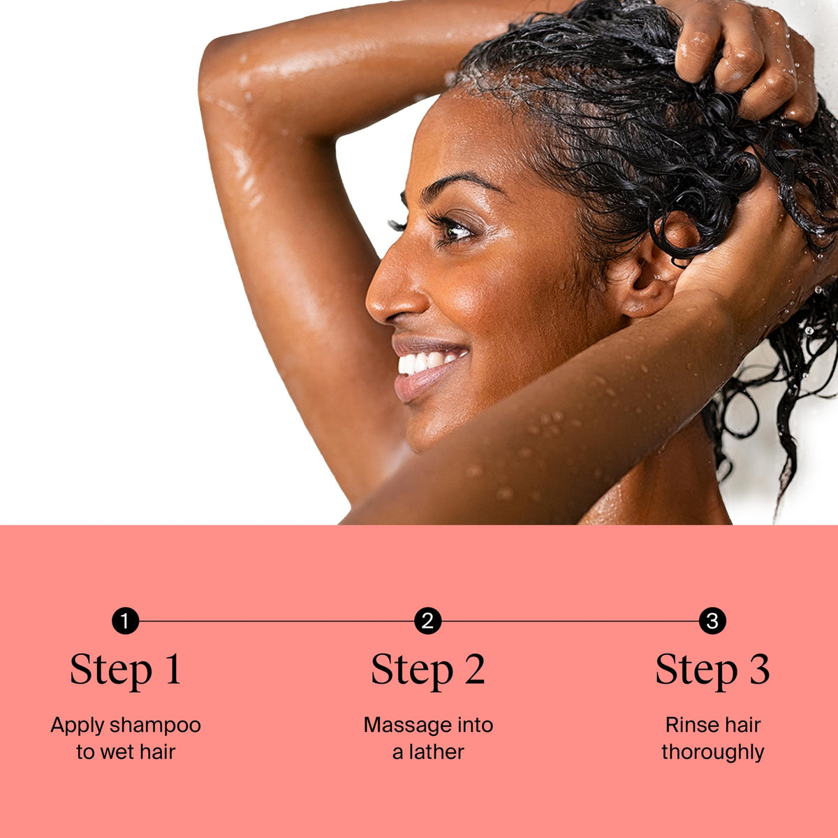 Neutrogena shampoo on color-treated hair showcasing gentle cleansing and preserved color