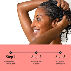 Neutrogena shampoo on color-treated hair showcasing gentle cleansing and preserved color