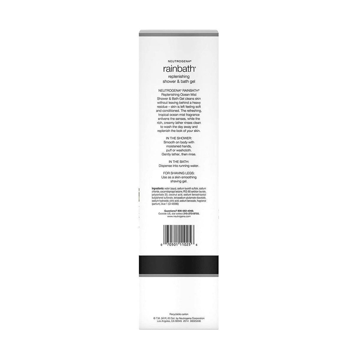 Neutrogena in-shower shaving scene illustrating glide for smoother shaves