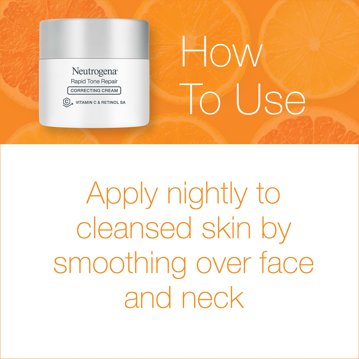 Neutrogena size comparison beside ruler showing 1.7 oz travel-friendly benefit