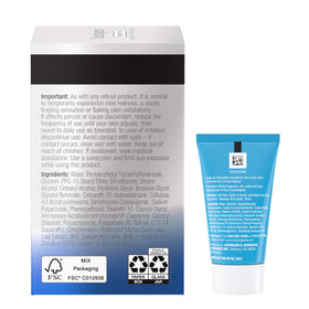 Neutrogena jar held in hand to show 1.7 oz scale and portability
