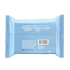 Neutrogena wipe next to a smartphone for scale and portable size reference