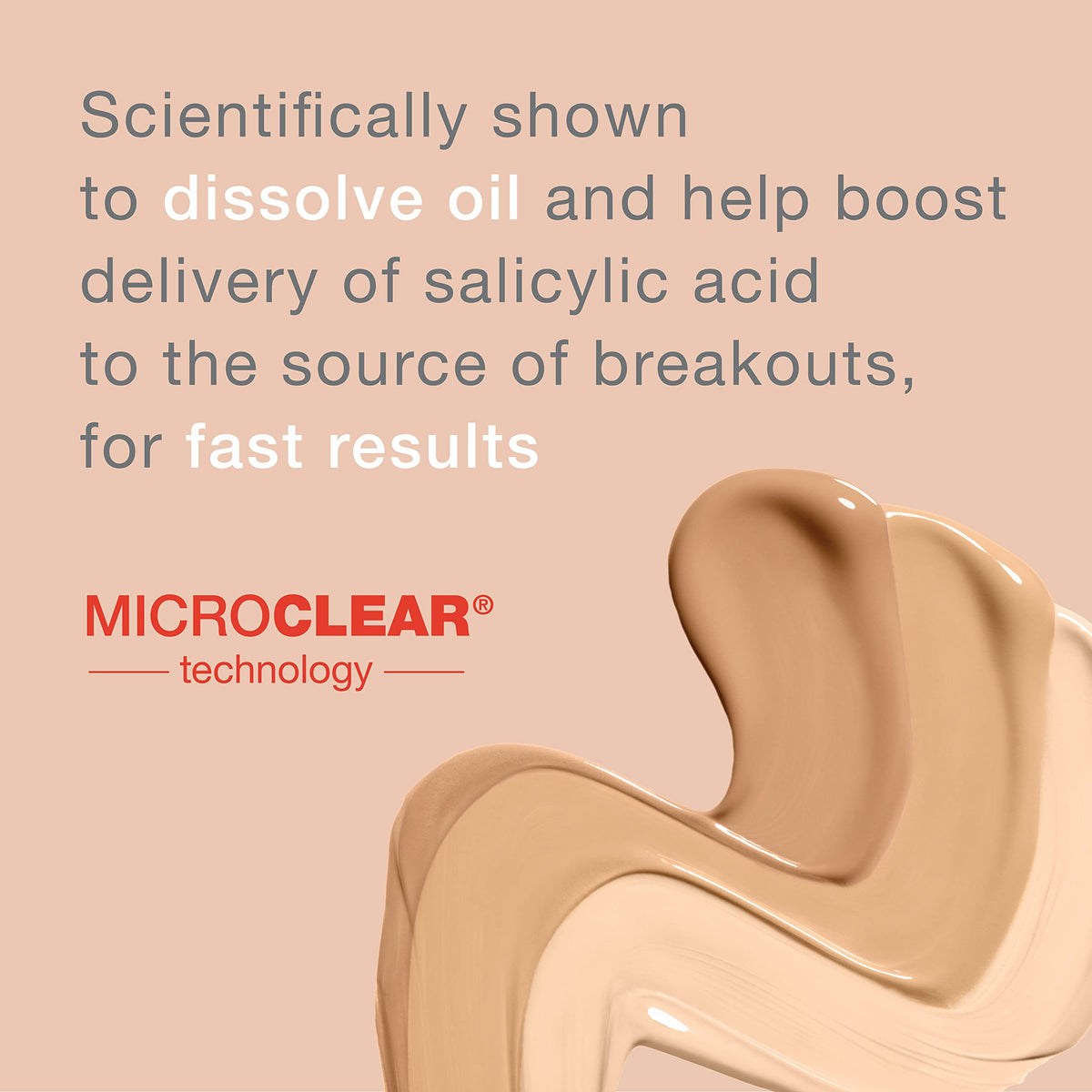 Neutrogena texture close-up showing lightweight formula and blendability