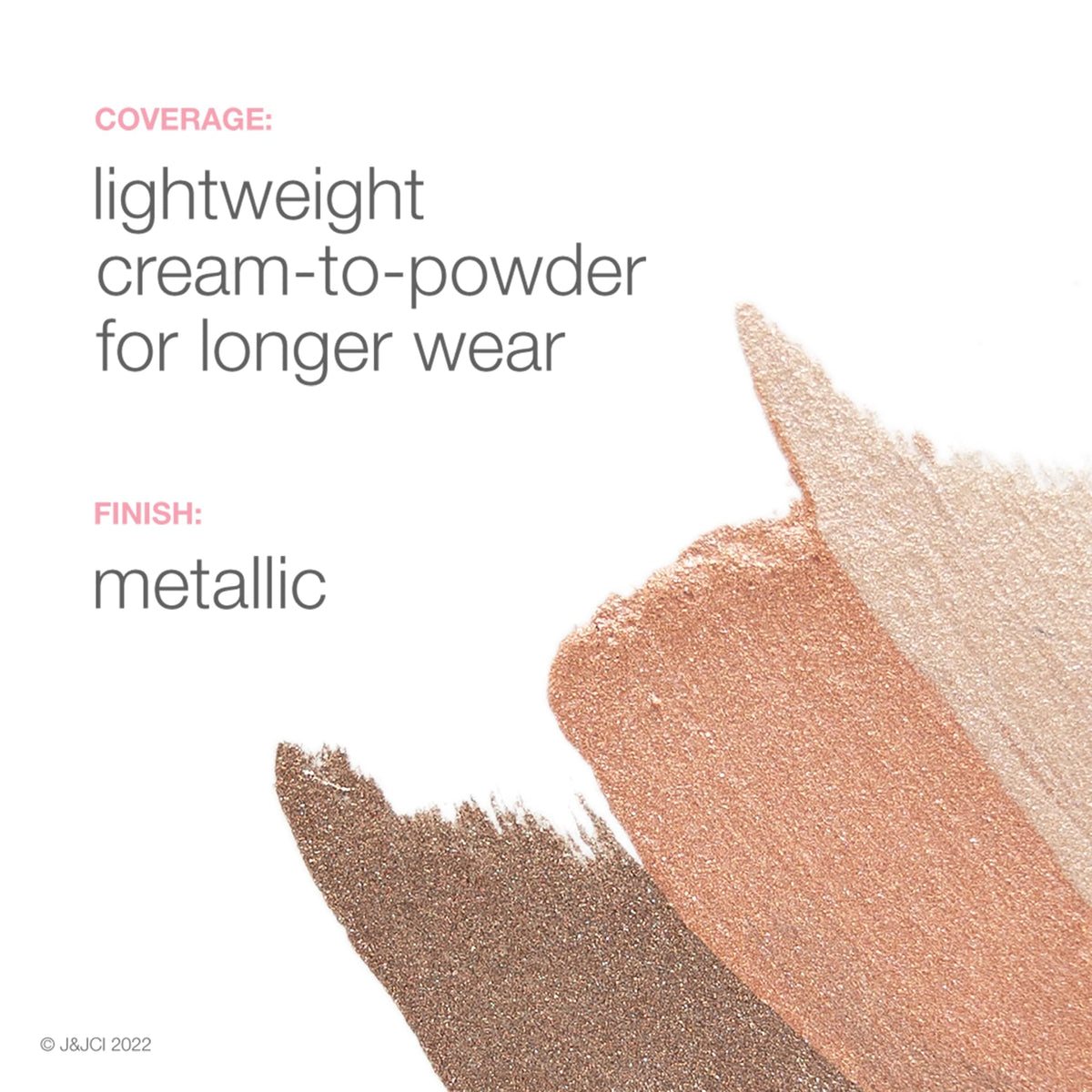 Neutrogena cream-to-powder texture close-up demonstrating lightweight finish
