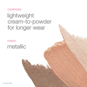 Neutrogena cream-to-powder texture close-up demonstrating lightweight finish
