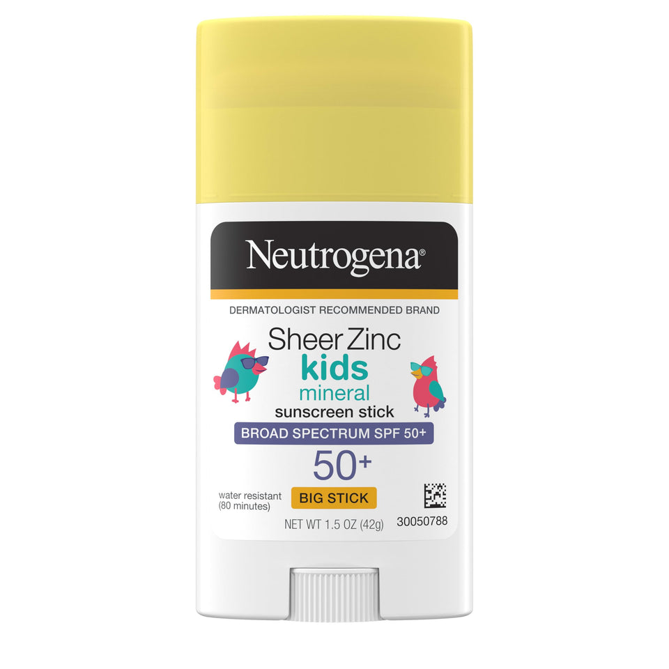 Neutrogena stick front packaging showing SPF 50 plus protection