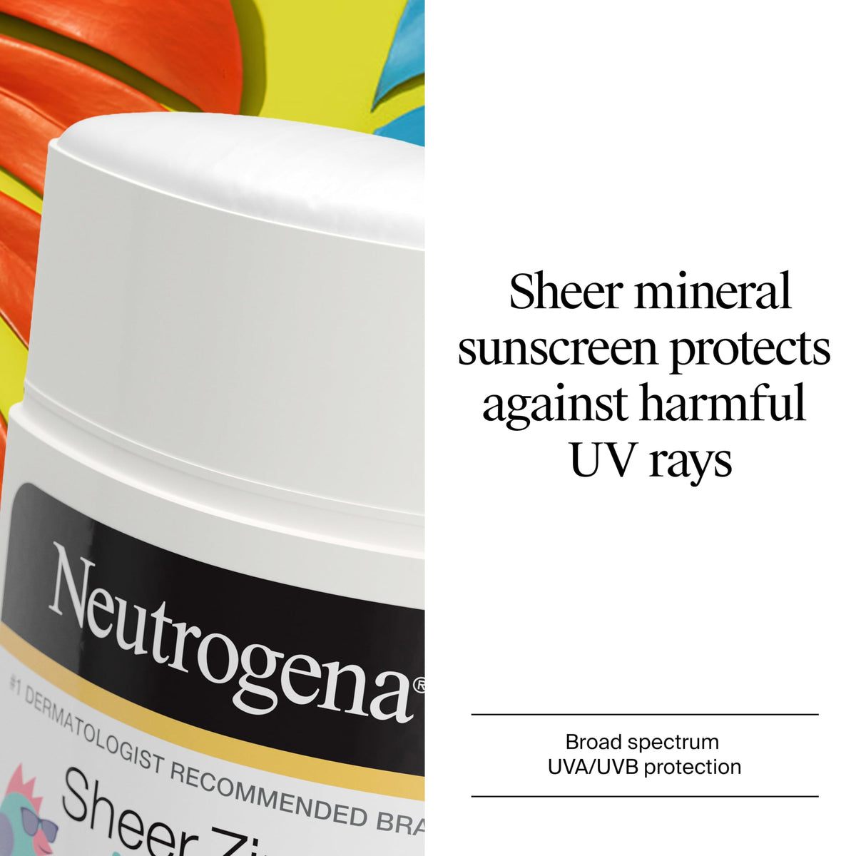 Neutrogena stick twist-up open detail showing easy glide benefit