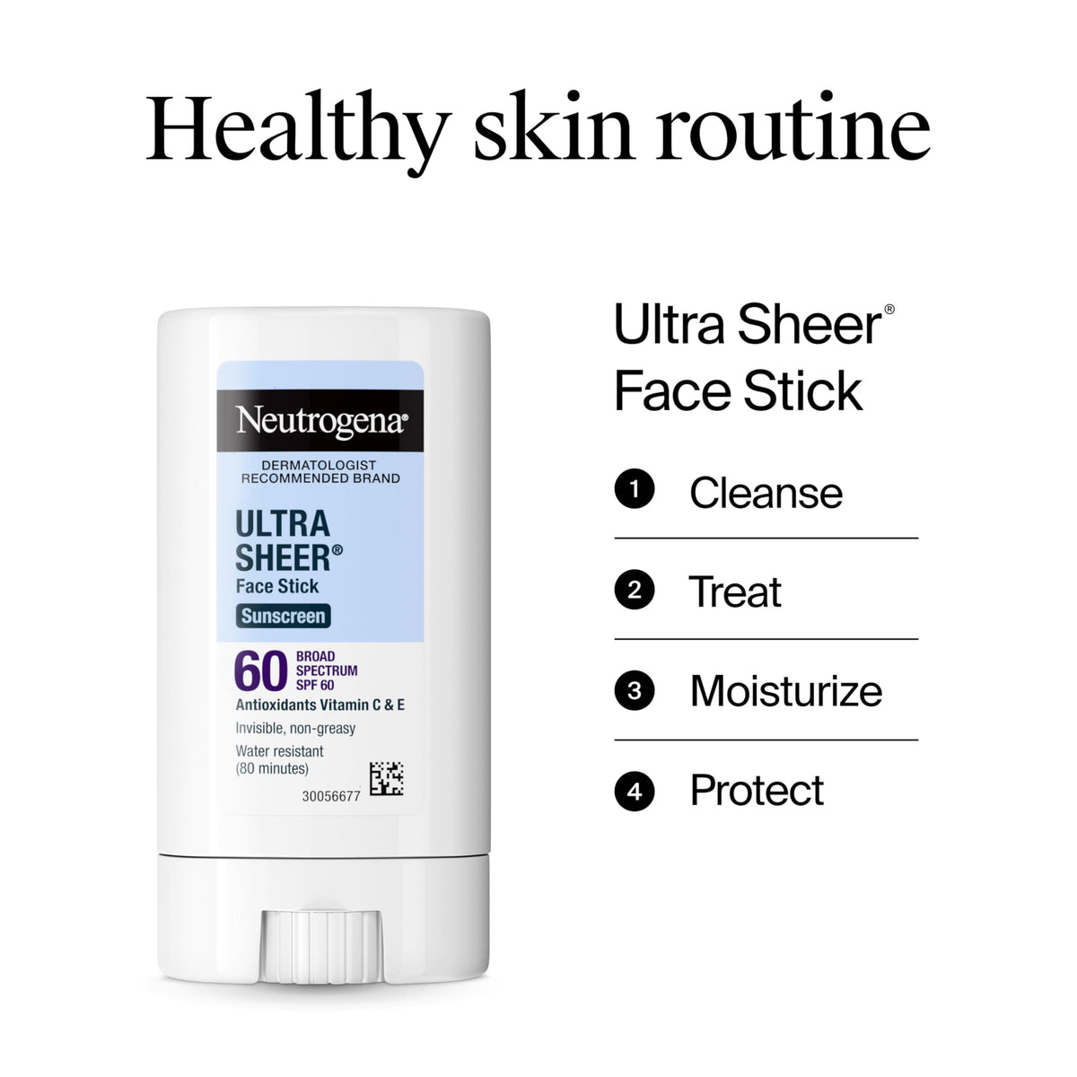 Neutrogena stick under makeup demo proving comfortable wear beneath cosmetics
