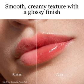 Neutrogena creamy gloss texture swipe illustrating smooth, hydrating finish