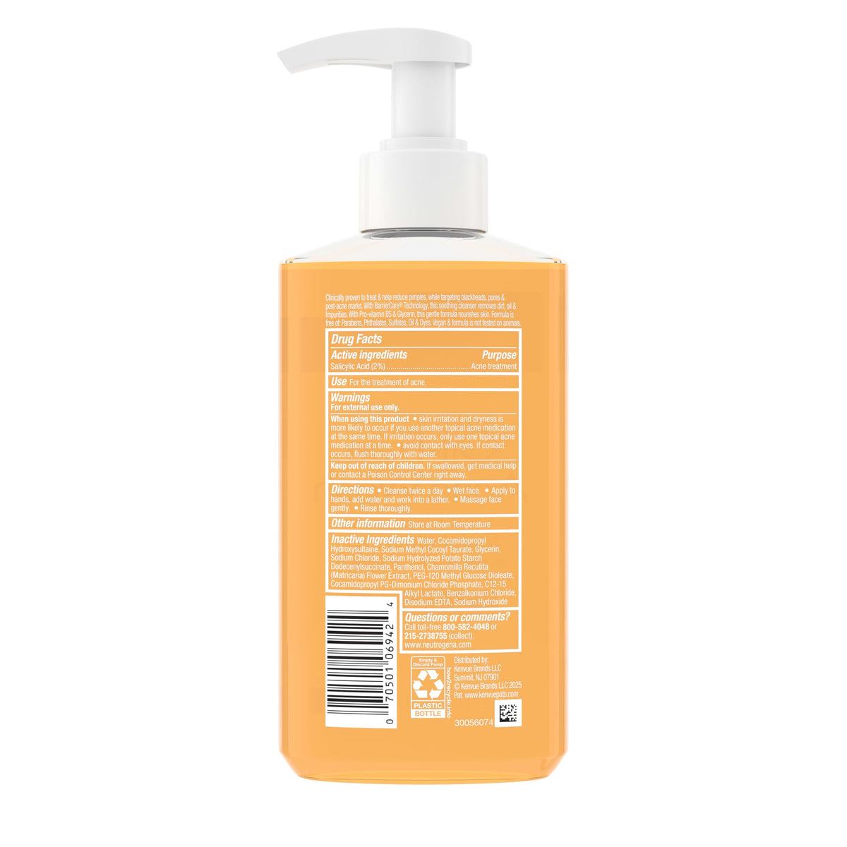 Teen using Neutrogena wash at sink illustrating gentle acne care benefit