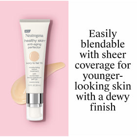 Neutrogena texture close-up displaying tinted moisturizer consistency and blendability