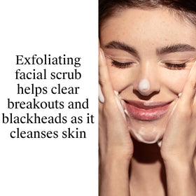 Neutrogena close-up of foam and microbeads for gentle exfoliation benefit