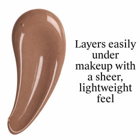 Neutrogena texture close-up of tinted mineral sunscreen showing silky finish