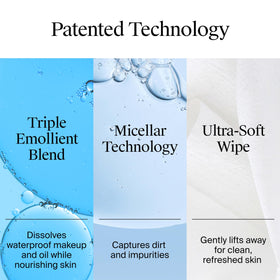 Neutrogena towelette texture close-up highlighting soft fibers for gentle cleansing
