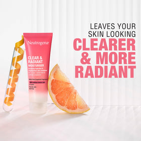 Neutrogena texture closeup displaying lightweight cream and quick absorption benefit