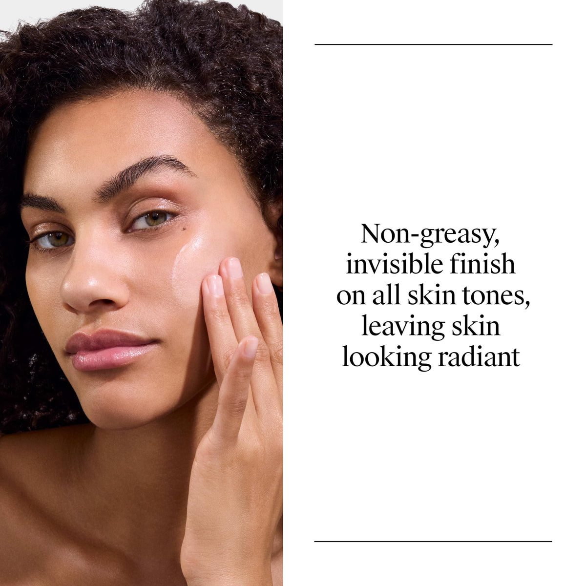 Neutrogena lightweight serum texture close-up showing non-greasy absorption