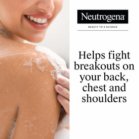 Neutrogena gel texture close-up demonstrating gentle exfoliation