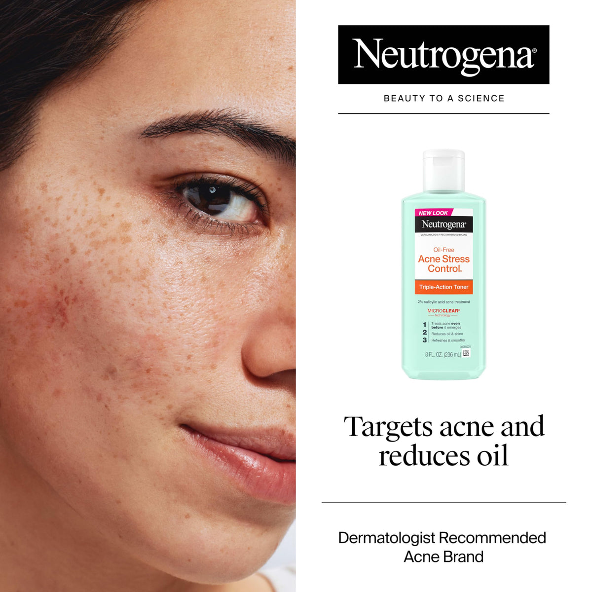 Neutrogena toner close-up texture highlighting lightweight, non-greasy feel