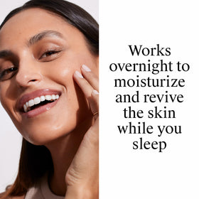 Neutrogena cream being smoothed over jawline and neck showing firming benefit
