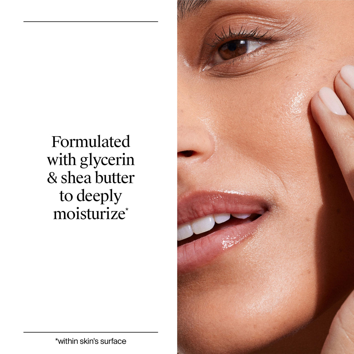 Neutrogena used on face and neck in morning routine for protection