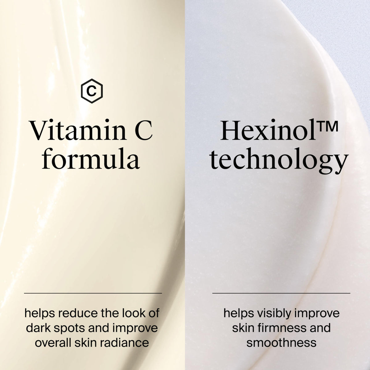 Neutrogena Hexinol technology graphic illustrating targeted wrinkle support benefit
