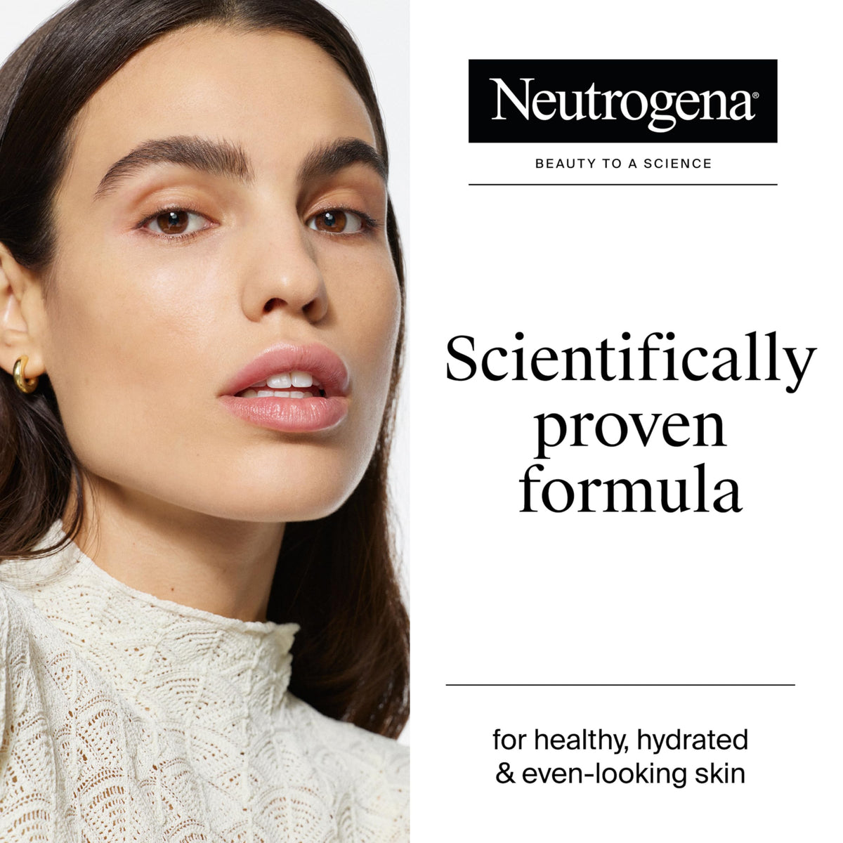 Neutrogena cream texture close-up showing rich hydration and smoothness benefit