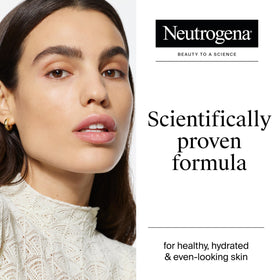 Neutrogena cream texture close-up showing rich hydration and smoothness benefit