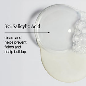 Neutrogena T/Sal lather on hair in shower demonstrating cleansing action