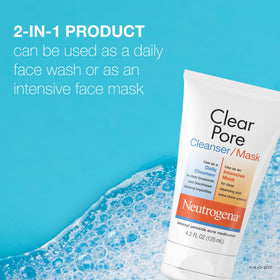 Neutrogena closeup label highlighting 3.5% benzoyl peroxide for acne treatment