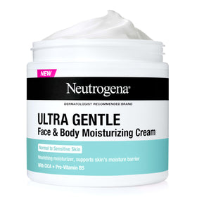 Neutrogena front packaging showing 11 oz cream for gentle hydration